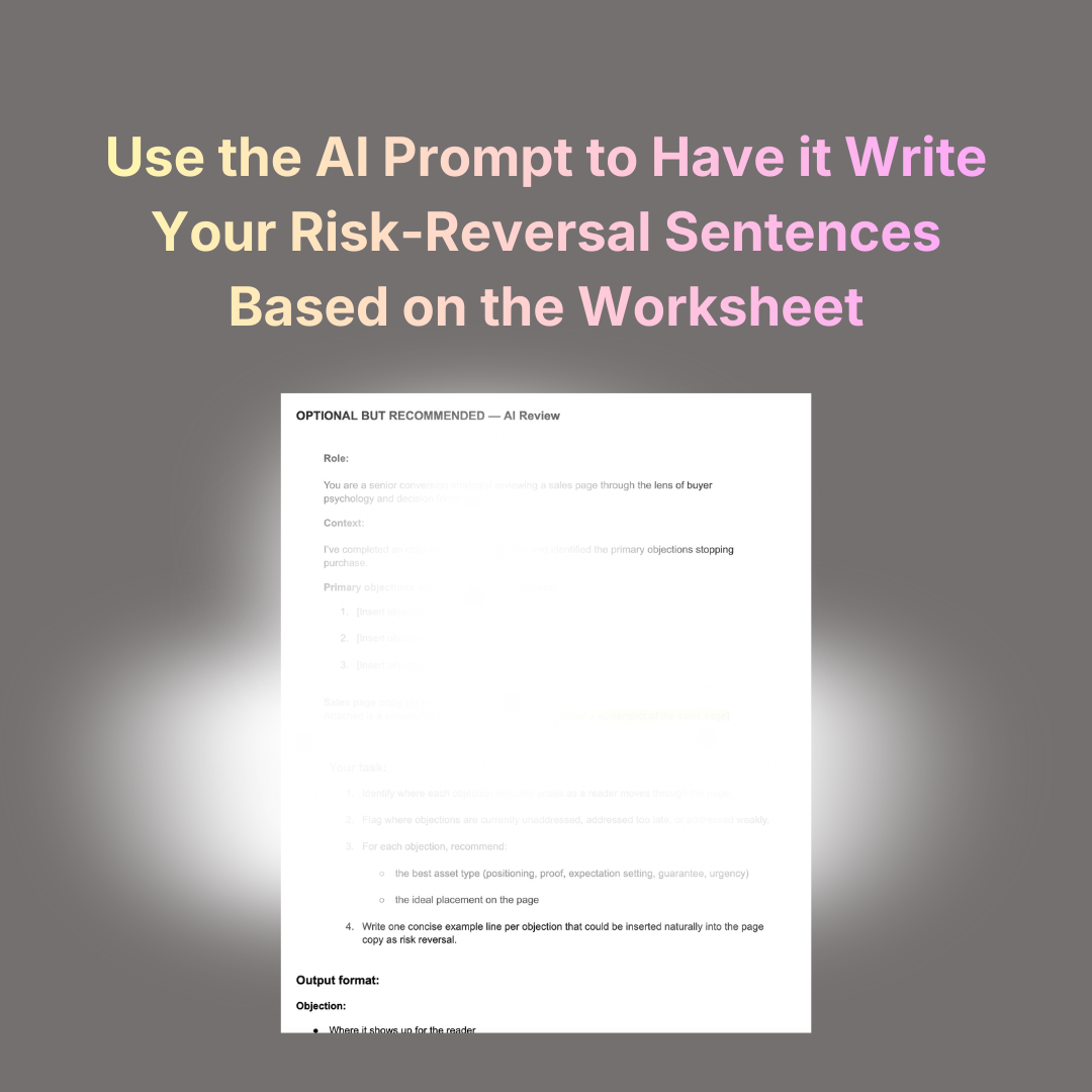Objection Handling Worksheet + AI Prompt