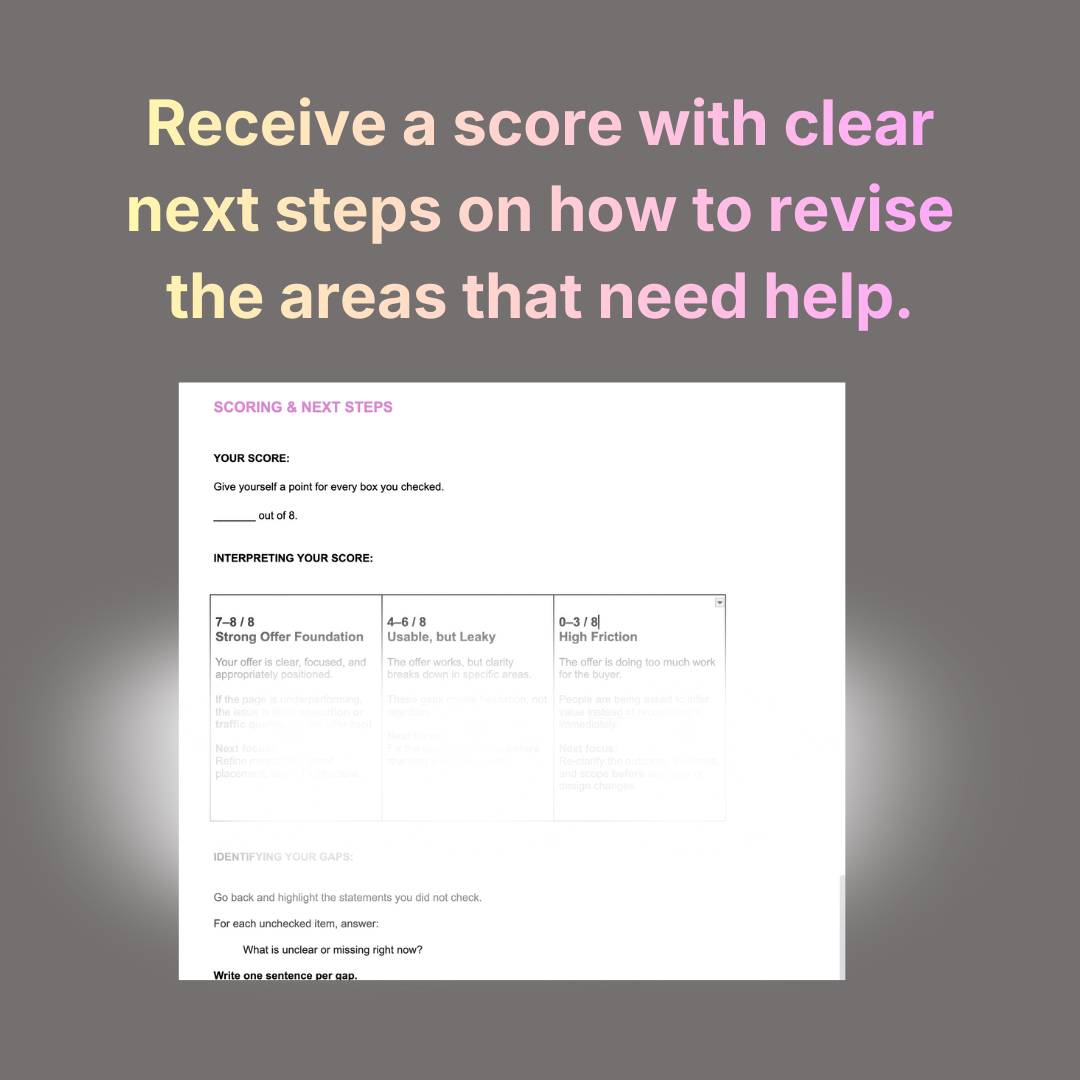 Offer & Messaging Audit